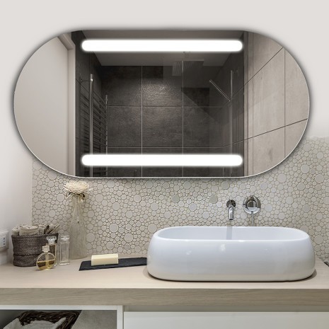 Der Spiegel Bruna mit LED Ausleuchtung
